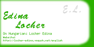edina locher business card